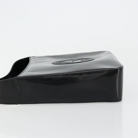 GUCCI Shoulder Bag Patent leather Black Silver 000 0506 1013 Auth ep14311