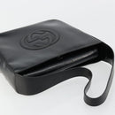 GUCCI Shoulder Bag Patent leather Black Silver 000 0506 1013 Auth ep14311-6