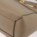 CELINE Belt Bag Hand Bag Leather 2way Beige Gold Auth ep14314-15
