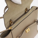 CELINE Belt Bag Hand Bag Leather 2way Beige Gold Auth ep14314-18