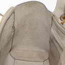 CELINE Belt Bag Hand Bag Leather 2way Beige Gold Auth ep14314-22