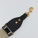 Christian Dior Shoulder Strap Canvas 35.4"" Black Gold Auth ep14316-5