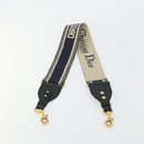 Christian Dior Shoulder Strap Canvas 36.6"" Navy Auth ep14317-2