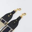 Christian Dior Shoulder Strap Canvas 36.6"" Navy Auth ep14317-4