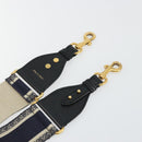 Christian Dior Shoulder Strap Canvas 36.6"" Navy Auth ep14317-5
