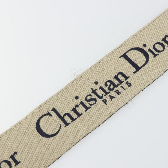 Christian Dior Shoulder Strap Canvas 36.6"" Navy Auth ep14317