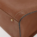 GUCCI Bamboo Hand Bag Leather Brown Gold 002 0260 Auth ep14319-14