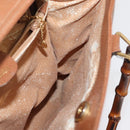 GUCCI Bamboo Hand Bag Leather Brown Gold 002 0260 Auth ep14319-18