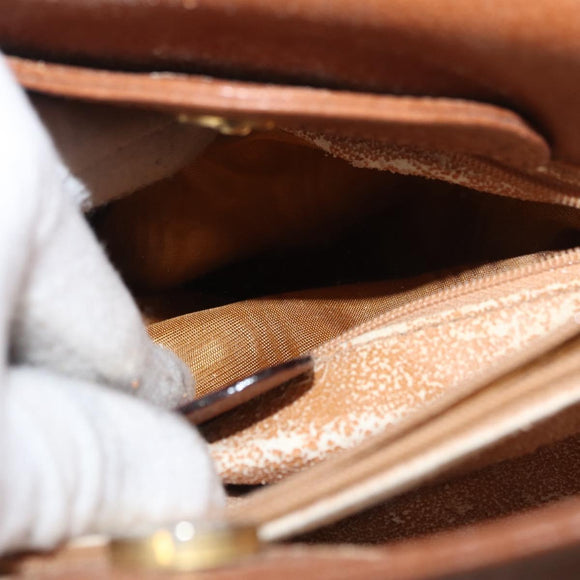 GUCCI Bamboo Hand Bag Leather Brown Gold 002 0260 Auth ep14319
