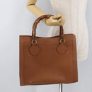 GUCCI Bamboo Hand Bag Leather Brown Gold 002 0260 Auth ep14319-22