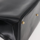GUCCI Hand Bag Patent Leather Black Gold 000 2404 0503 Auth ep14321-14