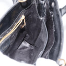 GUCCI Hand Bag Patent Leather Black Gold 000 2404 0503 Auth ep14321-18