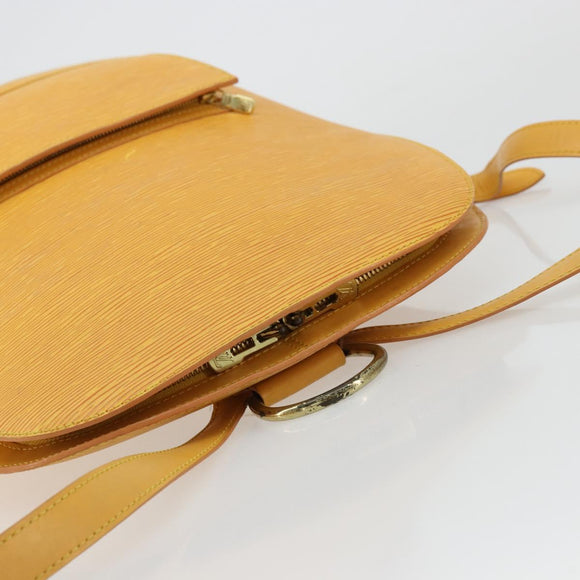 LOUIS VUITTON Epi Coblanc Schoudertas Geel M52293 LV Auth ep14324A