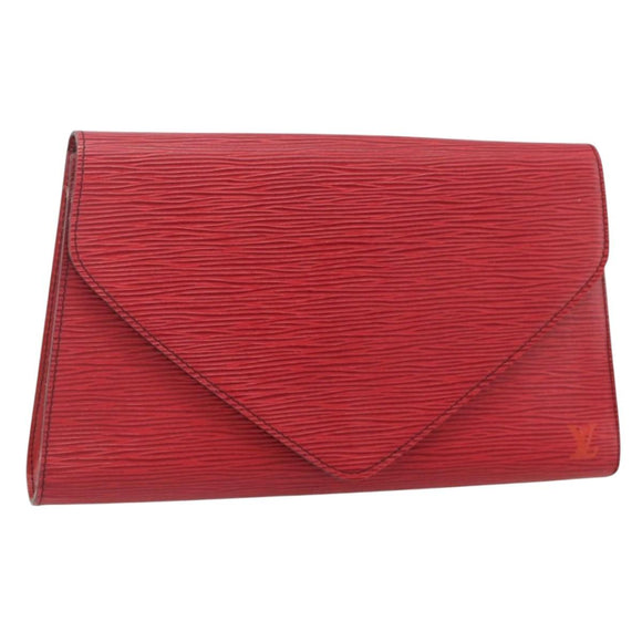 LOUIS VUITTON Epi Art Deco Clutch Bag Red M52637 LV Auth ep14325