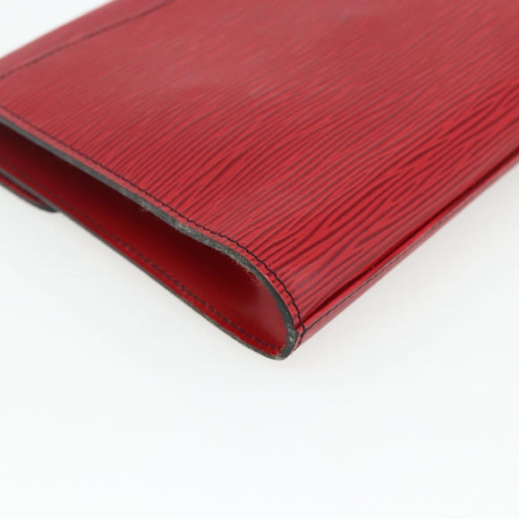LOUIS VUITTON Epi Art Deco Clutch Bag Red M52637 LV Auth ep14325