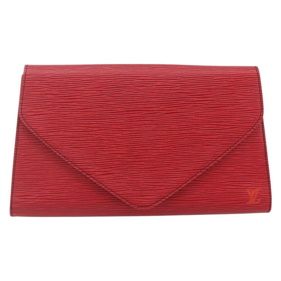 LOUIS VUITTON Epi Art Deco Clutch Bag Red M52637 LV Auth ep14325