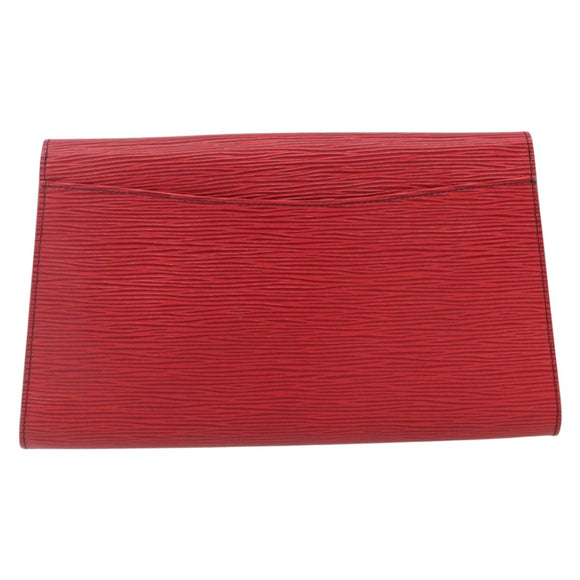LOUIS VUITTON Epi Art Deco Clutch Bag Red M52637 LV Auth ep14325