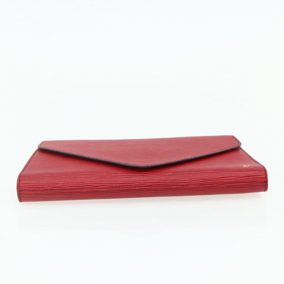 LOUIS VUITTON Epi Art Deco Clutch Bag Red M52637 LV Auth ep14325