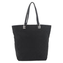 GUCCI GG Canvas Hand Bag Black Silver 31243 Auth ep14335-2