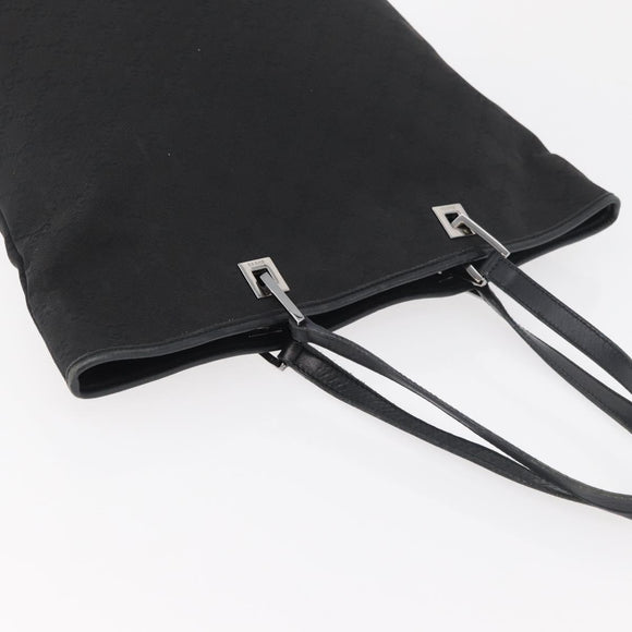 GUCCI GG Canvas Hand Bag Black Silver 31243 Auth ep14335