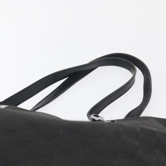GUCCI GG Canvas Hand Bag Black Silver 31243 Auth ep14335
