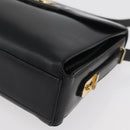 GUCCI Shoulder Bag Leather Black Gold Auth ep14337-15