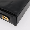 GUCCI Shoulder Bag Leather Black Gold Auth ep14337-16