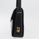 GUCCI Shoulder Bag Leather Black Gold Auth ep14337-3
