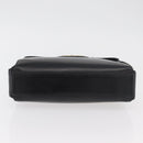 GUCCI Shoulder Bag Leather Black Gold Auth ep14337-5