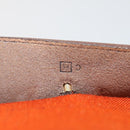 HERMES Her Line Herbag TPM Shoulder Bag Canvas 2way Red Gold Auth ep14339A-20