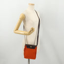 HERMES Her Line Herbag TPM Shoulder Bag Canvas 2way Red Gold Auth ep14339A-24
