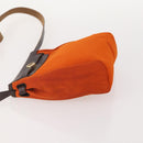 HERMES Her Line Herbag TPM Shoulder Bag Canvas 2way Red Gold Auth ep14339A-5