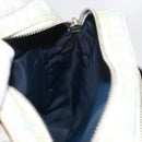 Christian Dior Trotter Canvas Shoulder Bag PVC Light Blue Silver Auth ep14342-20