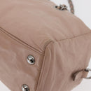 PRADA Chain Shoulder Bag Leather Pink Silver Auth ep14352A-15