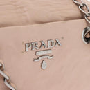 PRADA Chain Shoulder Bag Leather Pink Silver Auth ep14352A-10