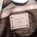PRADA Chain Shoulder Bag Leather Pink Silver Auth ep14352A-18