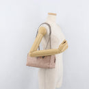 PRADA Chain Shoulder Bag Leather Pink Silver Auth ep14352A-23