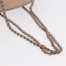 PRADA Chain Shoulder Bag Leather Pink Silver Auth ep14352A-7