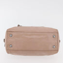 PRADA Chain Shoulder Bag Leather Pink Silver Auth ep14352A-5