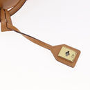 Christian Dior Street Chic Hand Bag Leather Brown Gold Auth ep14353A-9