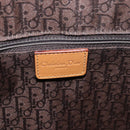 Christian Dior Street Chic Hand Bag Leather Brown Gold Auth ep14353A-19