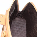 Christian Dior Street Chic Hand Bag Leather Brown Gold Auth ep14353A-20
