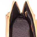 Christian Dior Street Chic Hand Bag Leather Brown Gold Auth ep14353A-21