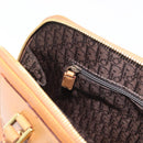 Christian Dior Street Chic Hand Bag Leather Brown Gold Auth ep14353A-22