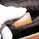 Christian Dior Street Chic Hand Bag Leather Brown Gold Auth ep14353A-12