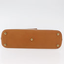 Christian Dior Street Chic Hand Bag Leather Brown Gold Auth ep14353A-5