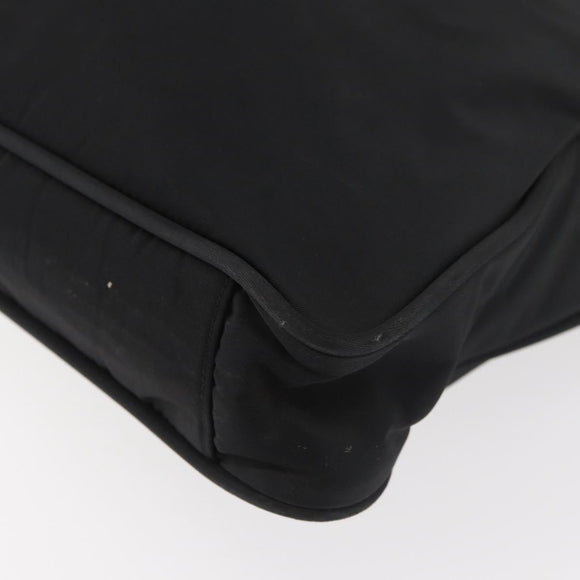 PRADA Tote Bag Nylon Black Silver Auth ep14354A
