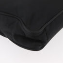PRADA Tote Bag Nylon Black Silver Auth ep14354A-15