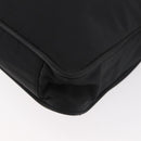 PRADA Tote Bag Nylon Black Silver Auth ep14354A-16