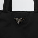 PRADA Tote Bag Nylon Black Silver Auth ep14354A-17